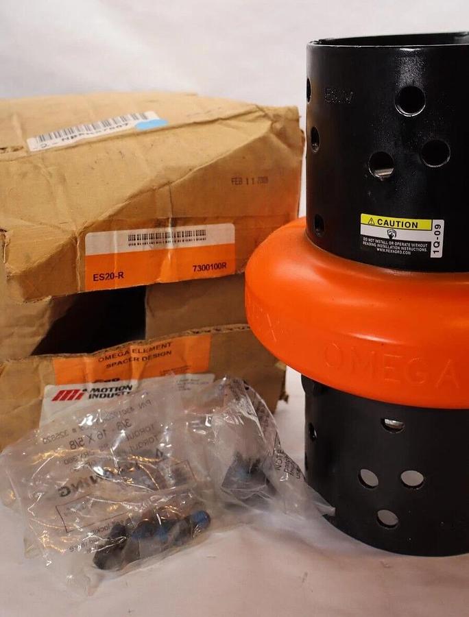 REXNORD Omega Element Elastomeric Spacer Coupling ES20-R ES20R 7300100R (NOS)