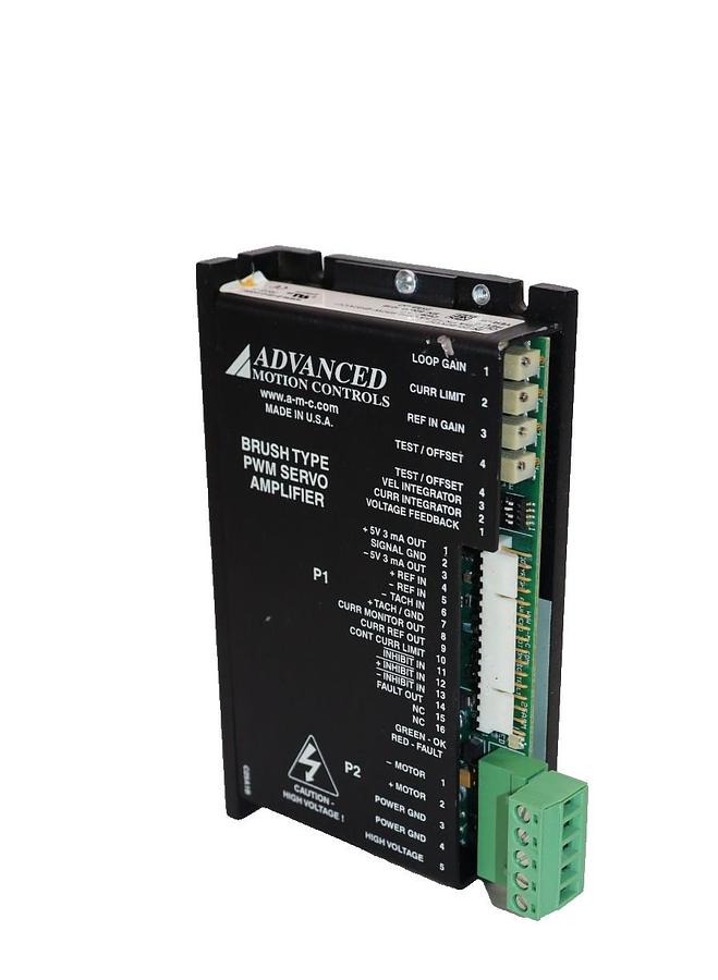 Used Advanced Motion Controls Brush Type PWM Servo Amplifier C25A1B 20-80Vdc Rev M