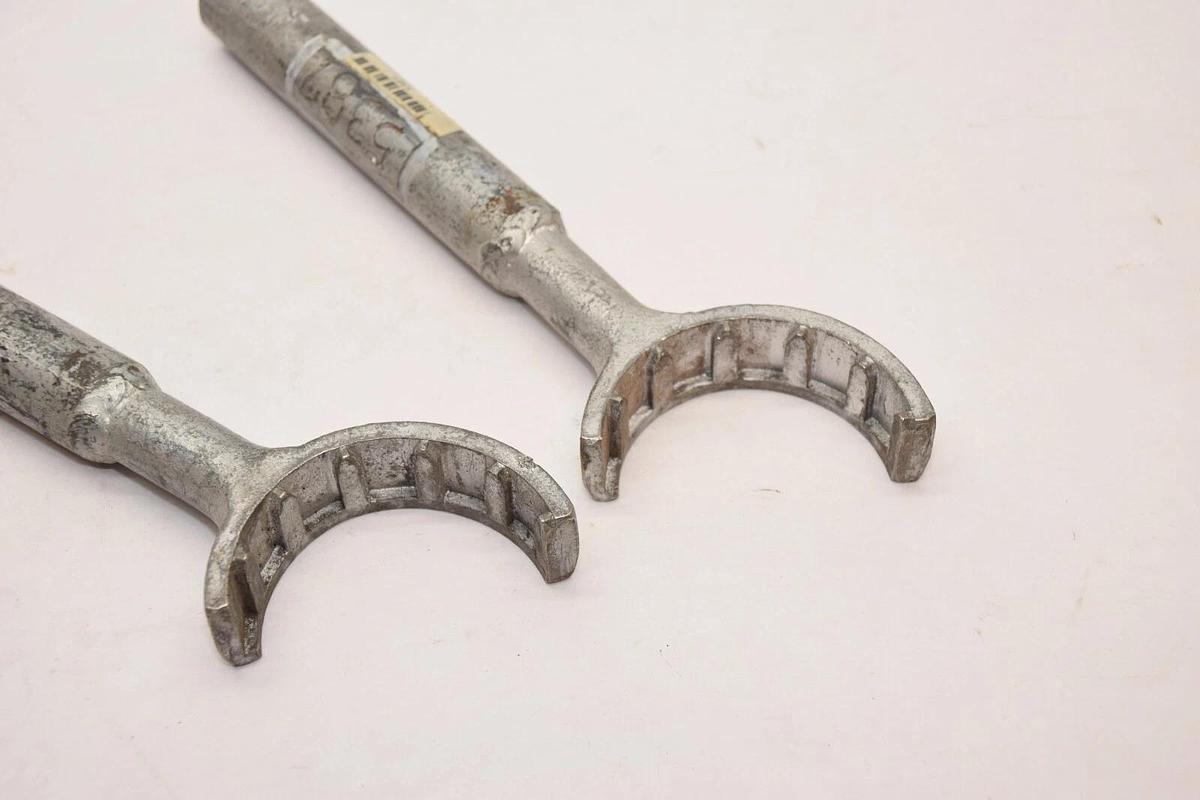 Used (Lot of 2) Barrel Nut Wrench Set Container Cap Seal Wrench