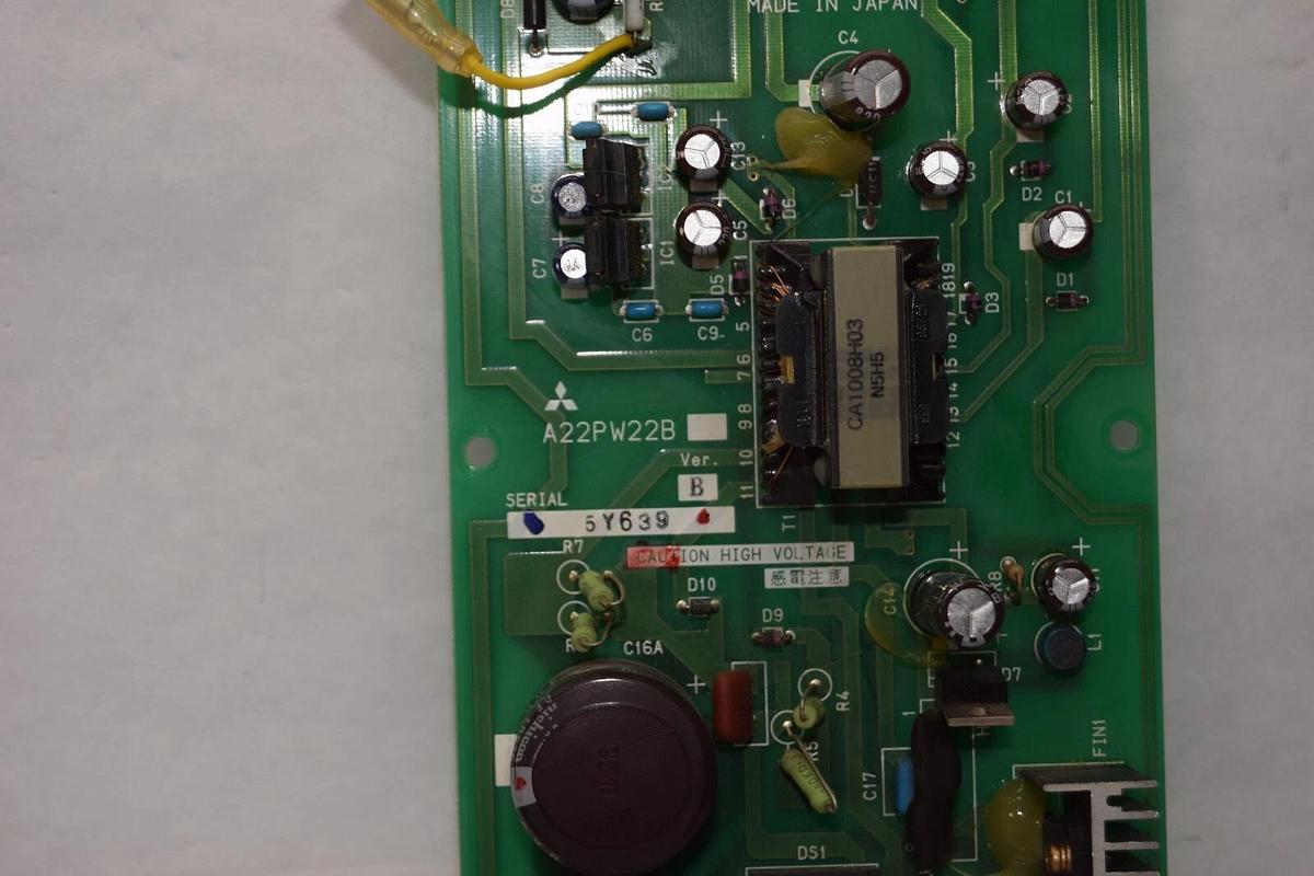 Used MITSUBISHI A22PW22B Ver B , BC186A116G52 Circuit Board Card