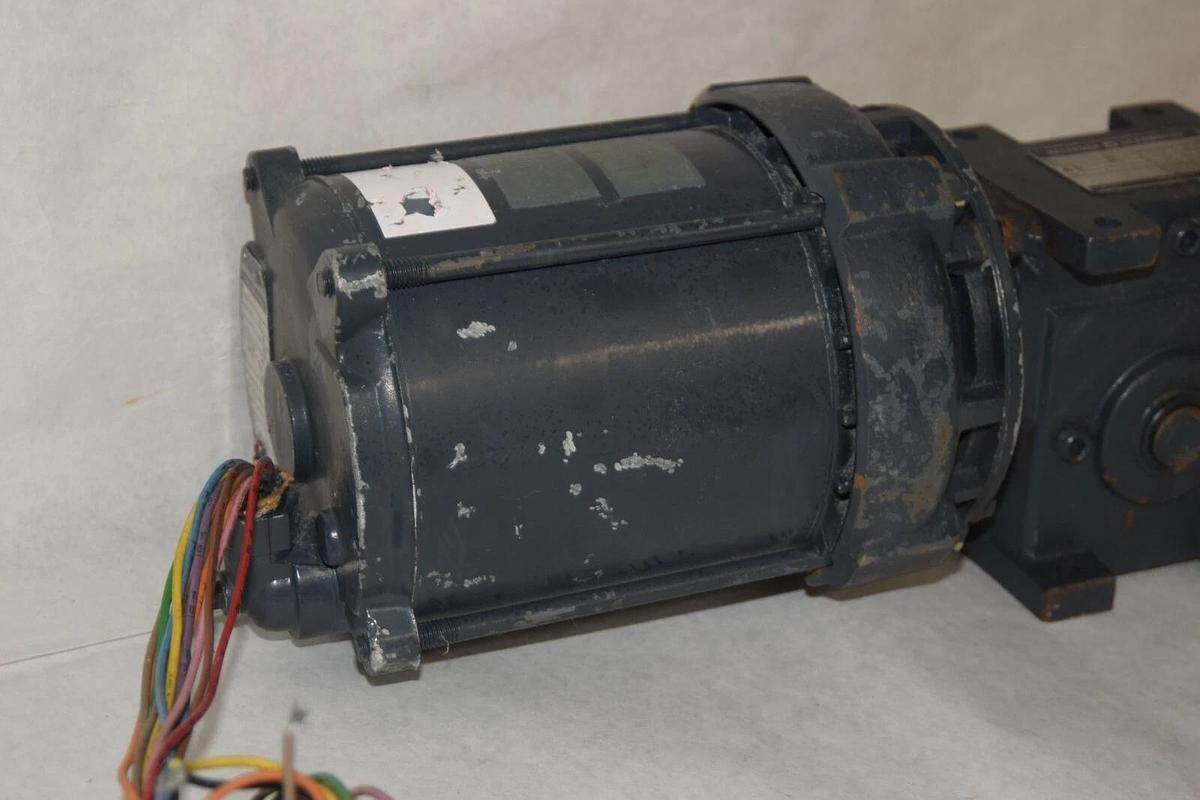 Used GE 5K42HG5180EX 1/2hp .5hp Motor 230/460V 3ph w/ Patterson Gearmotor 20:1