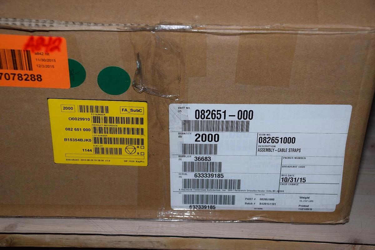 lot 20 ARaymond EDGE-BITERS, ZIP-TIE CABLE WIRE, Trim Panel Clip, Cable Straps