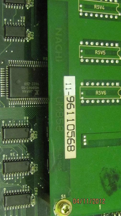 Used NACHI CIRCUIT BOARD UM873C WITH NACHI CIRCUIT BOARD UM858