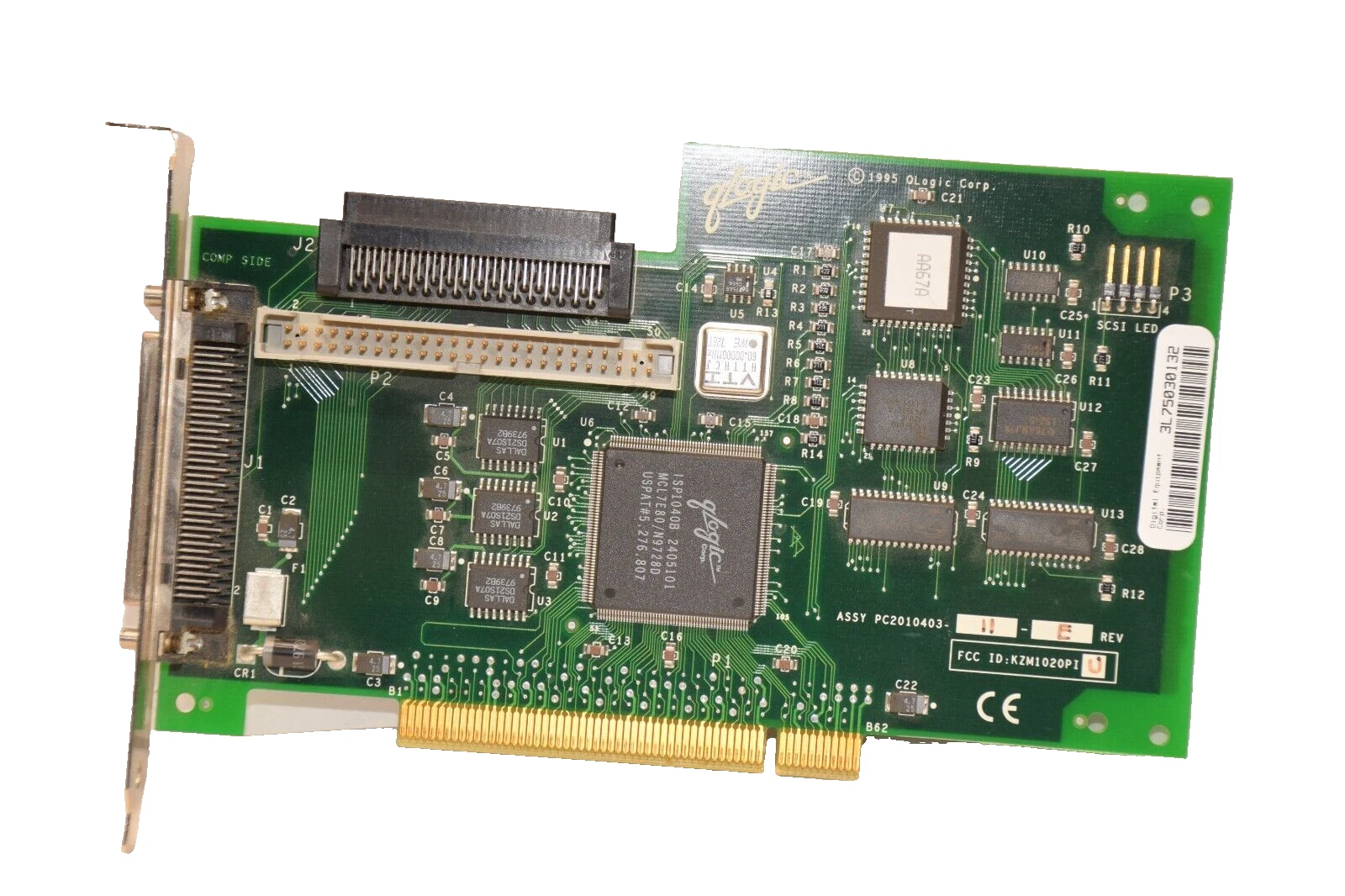 Used QLOGIC / DIGITAL EQUIPMENT CORP. PC201043-11 , KZPBR-CX Controller Board Card