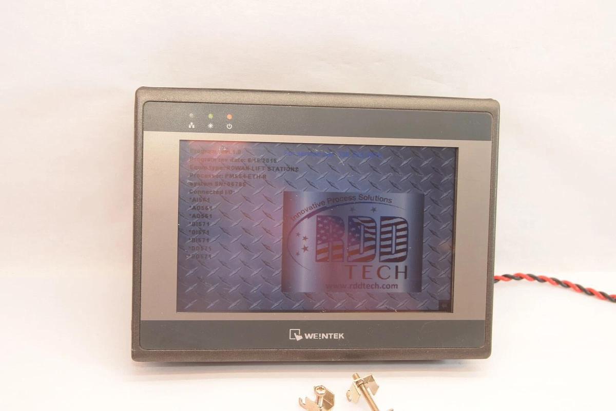 Used WEINTEK EMT3070A 24Vdc PM554-ETH-R Processor Graphic Hmi Panel