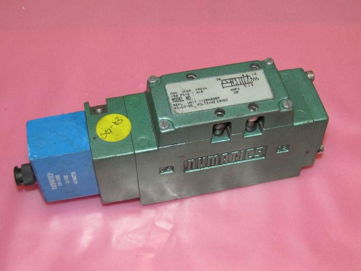 Used NUMATICS VALVE 112BA400M 24VDC