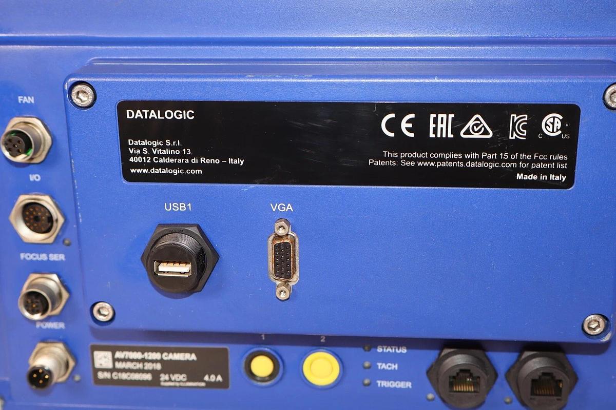Used DATALOGIC AV7000-1200 24Vdc 4.0A High Speed Camera