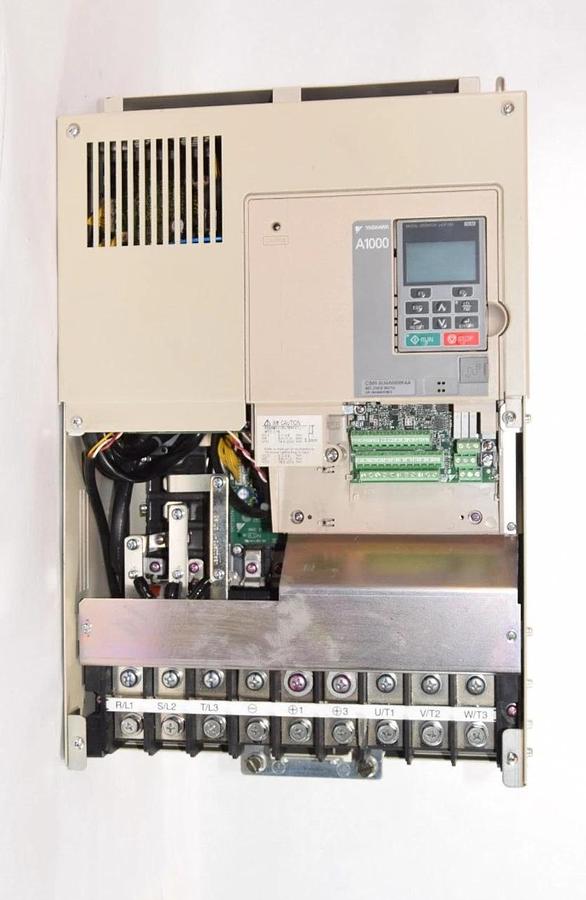 Used Yaskawa A1000 AC Drive CIMR-AU4A0088FAA Rev. D 3ph In: 380-480v Out: 0-480v
