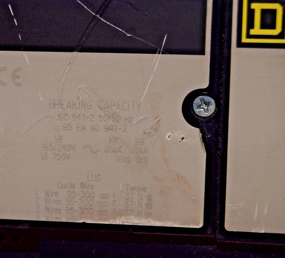 Used Square D NCL 1200A Breaker NCP361200 Ser 2 1200 Amp 3p 600vac