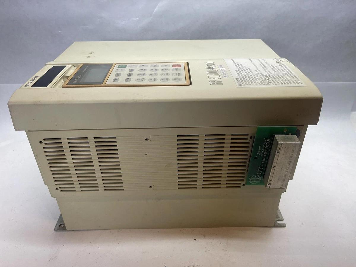 Used Mitsubishi FR-A220E-5.5K-TF 10HP Freqrol A200 Inverter Drive  FR-A220E-5.5KTF