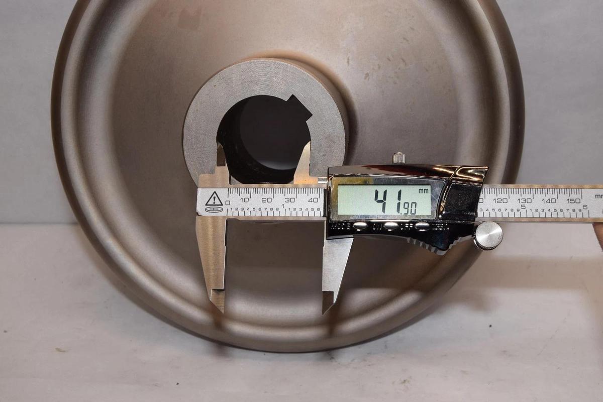 10.5" Diameter 42mm Bore Crank Wheel, Steel, Counter weight  (New)