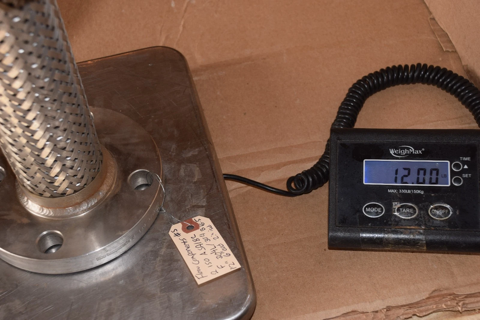 Flow components 12" Long 2" ID Stainless Steel Flexible Coupling 304 SA182 B16.5