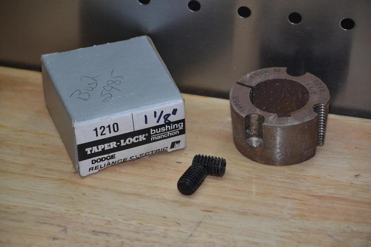 DODGE TAPER-LOCK 1210 1-1/8" BORE TAPER LOCK BUSHING NEW
