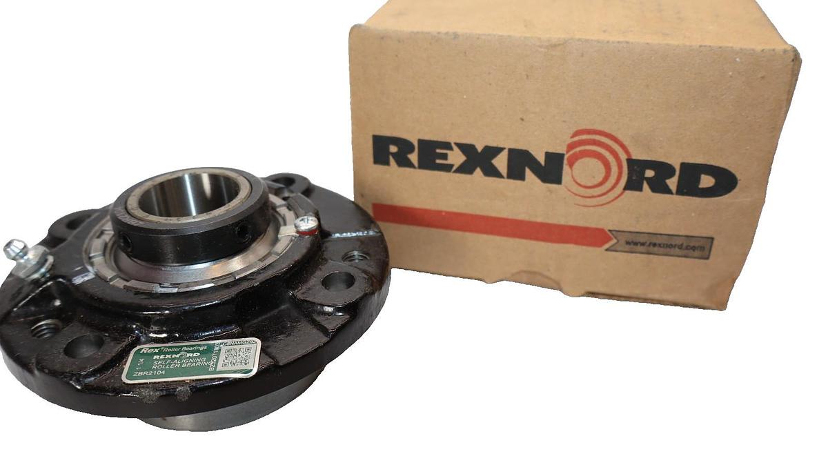 Rexnord Link-Belt ZBR2104 1-1/4" Bore 4 Bolt Flange Cart Roller Bearing (New)