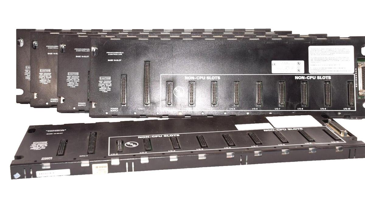 Used (Lot of 5) GE FANUC / ALSTOM IC693CHS391L 10-Slot Expansion Rack