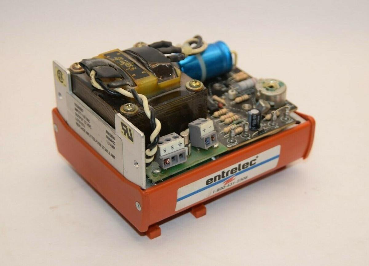 Used ENTRELEC 10260607 12 VDC 1.7 AMP 115 VAC 50/60 HZ Input 1.5A Power Supply