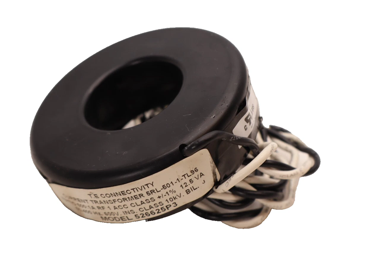 Used T.E. TE CONNECTIVITY 526625P3 5RL-501-1-TL96 500:1A 500:1 Current Transformer