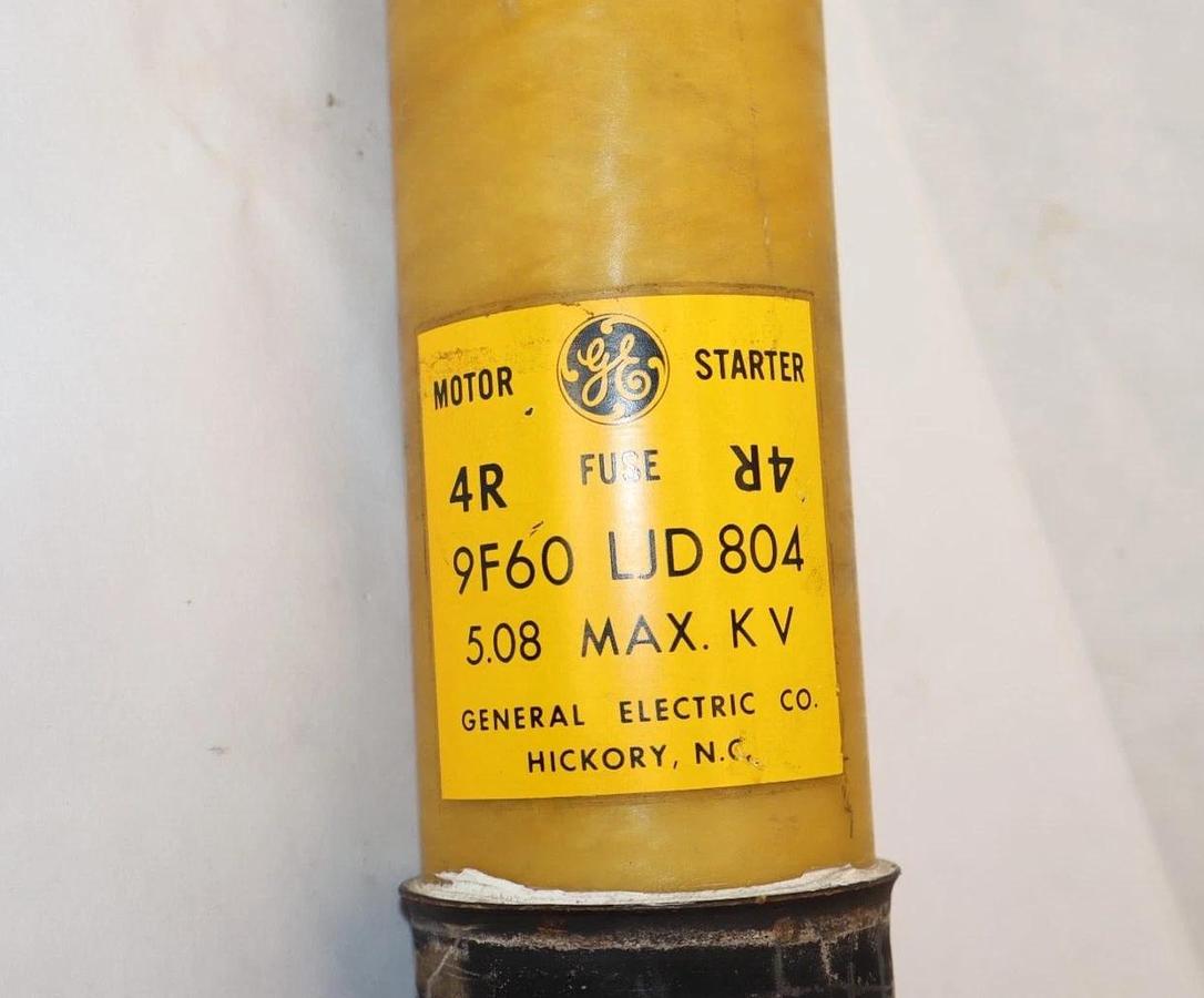 Used GE / GENERAL ELECTRIC 9F60 LJD804 Type EJ-2D 4R 5.08 max KV Motor Starter Fuse