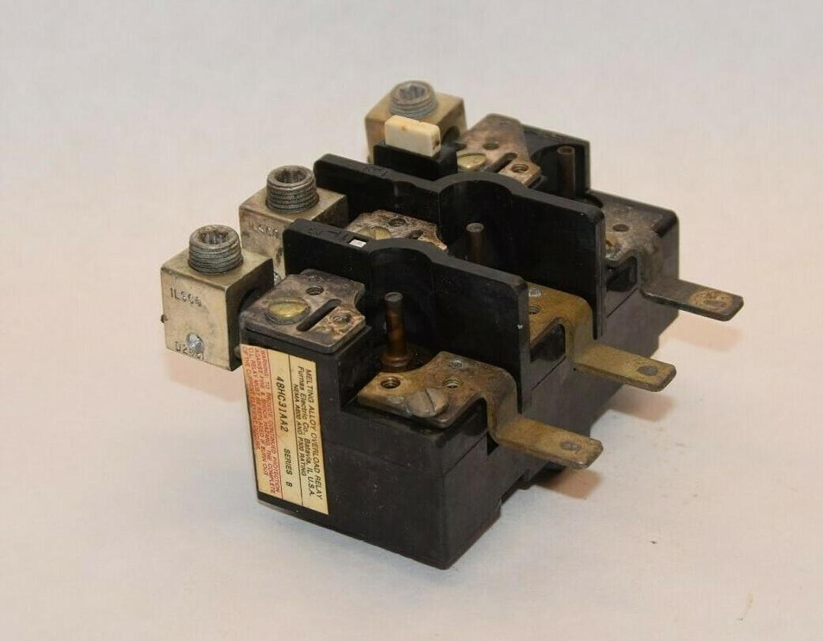 Used FURNAS 48HC31AA Series B Melting Alloy Overload Relay