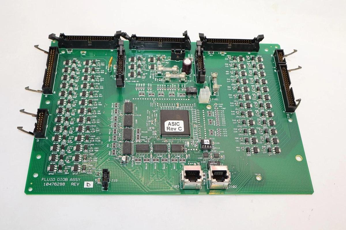 Used SIEMENS 10476288 Rev D PL07941613 Fluid Giob Assy Circuit Board /Card