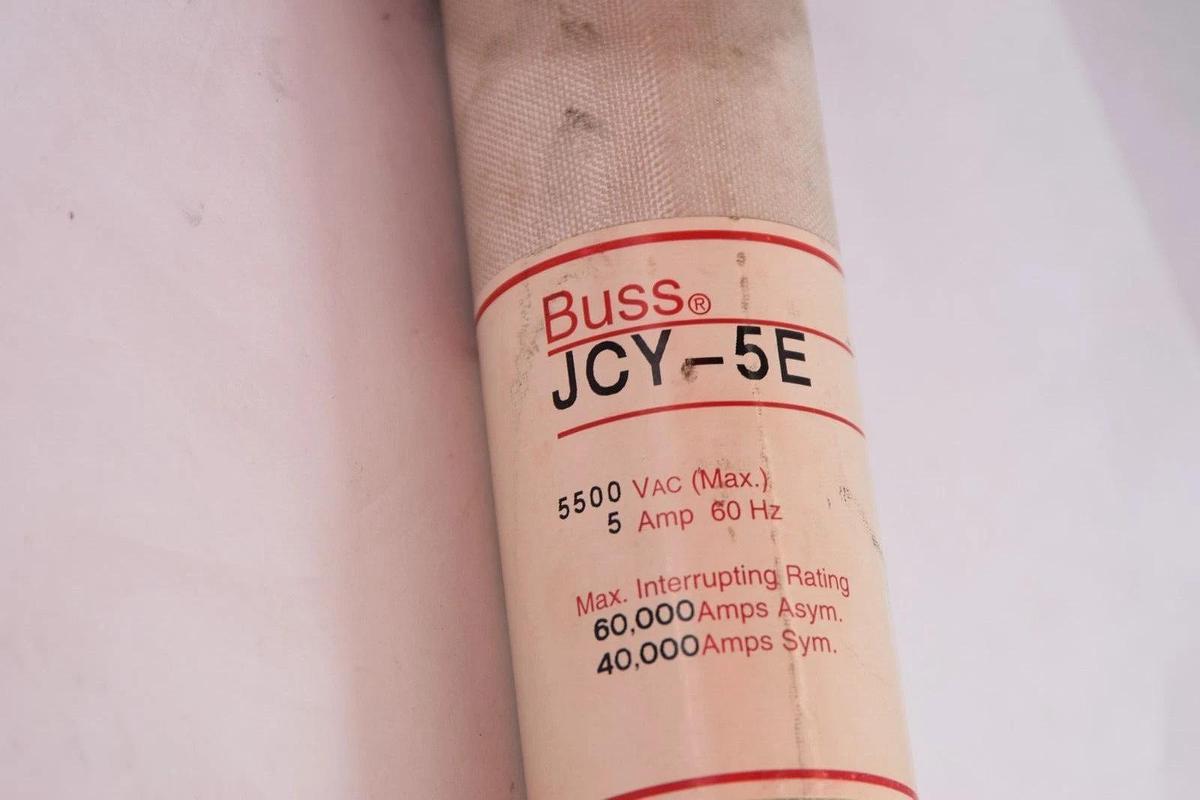 (NEW)  BUSSMANN JCY-5E 5Amp 5 A 5500Vac Fuse