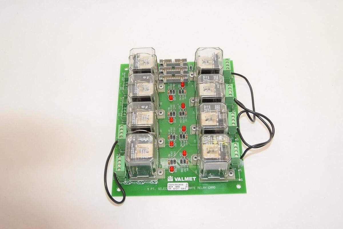 NEW VALMET C3233-000-24100 C3233-001-Rev-D 4Pt. Select Before-Operate Relay Card