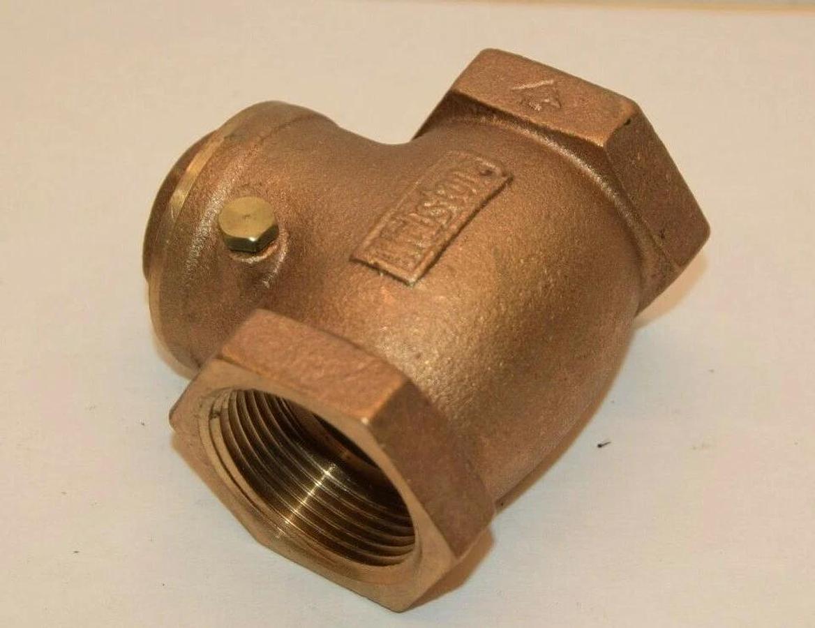 (NEW) WEBSTONE R07-SEC07-D06 WEB-10 1-1/4" Brass Swing Check Valve