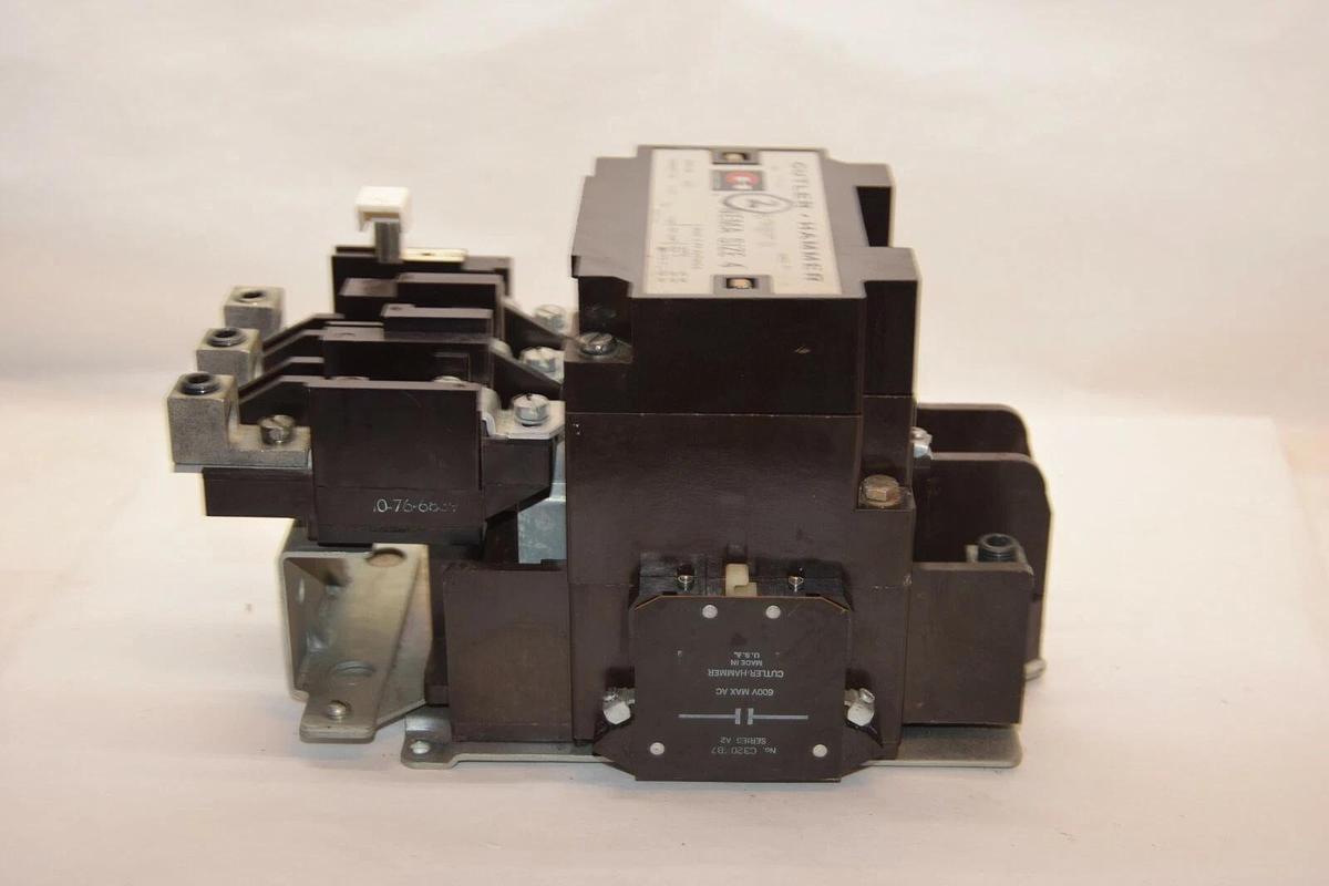 Used CUTLER HAMMER Motor Starter  A10FGO A10FG0 Series A1 Size Sz 4 3PH 120V Coil