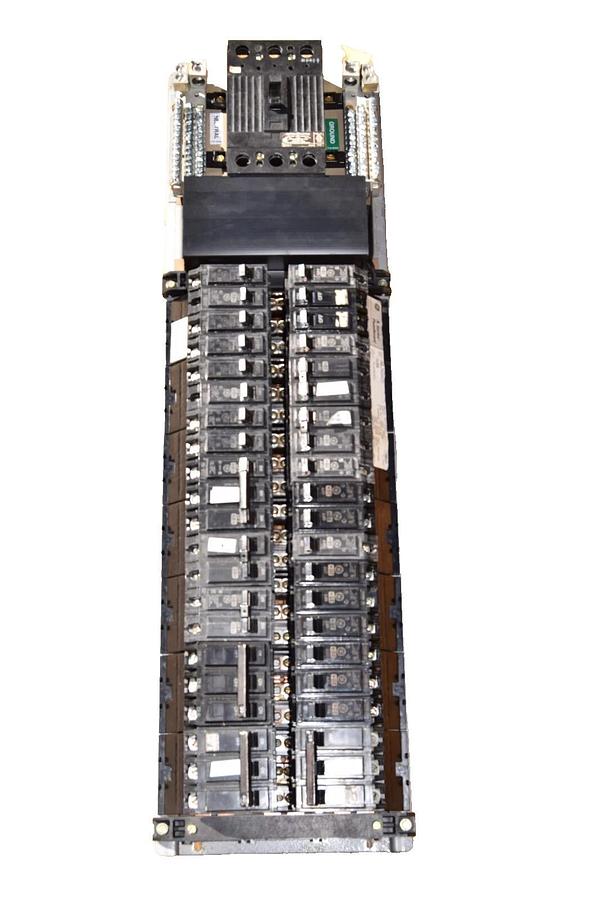 Used General Electric GE A Series Panelboard Interior AQL3422ATX AXB4 225a 3ph 4w