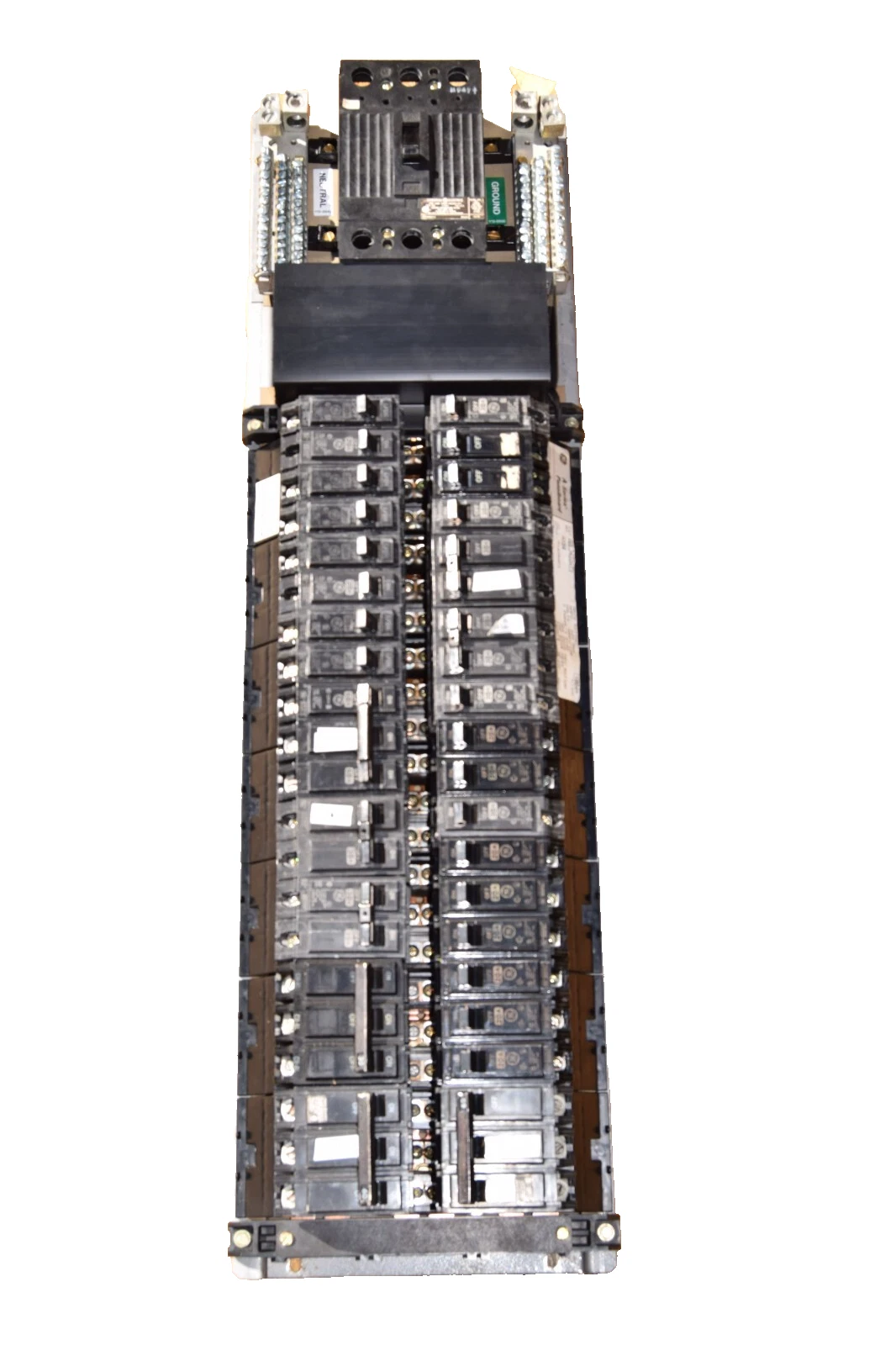 Used General Electric GE A Series Panelboard Interior AQL3422ATX AXB4 225a 3ph 4w