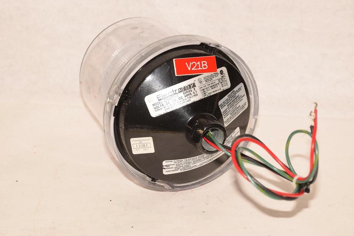 Used Federal Signal Electraray 24V Fire Alarm Visual Strobe Light 225XST-I ser B Lamp