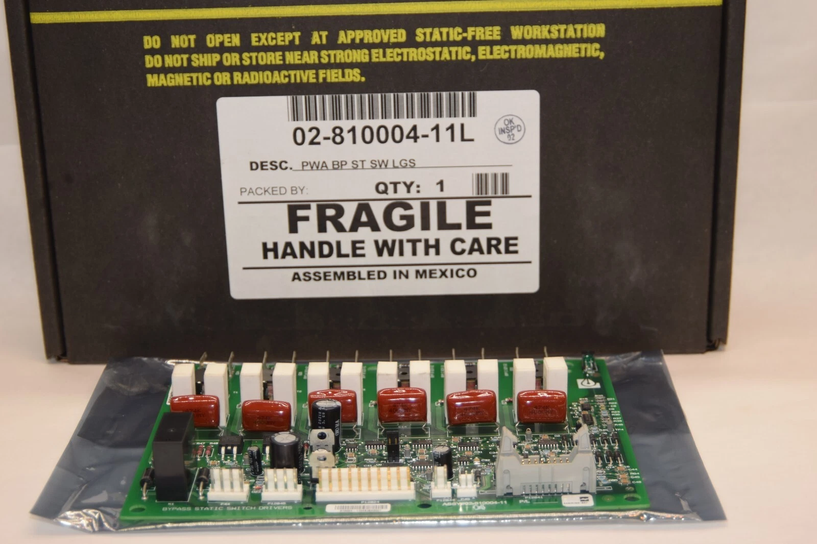 (NEW) EMERSON / LIEBERT 02-810004-11L Bypass Static Switch Driver Circuit Board
