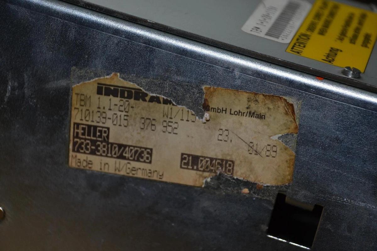 Used INDRAMAT TBM 1.1-20-W1/115V AC SERVO BLEEDER