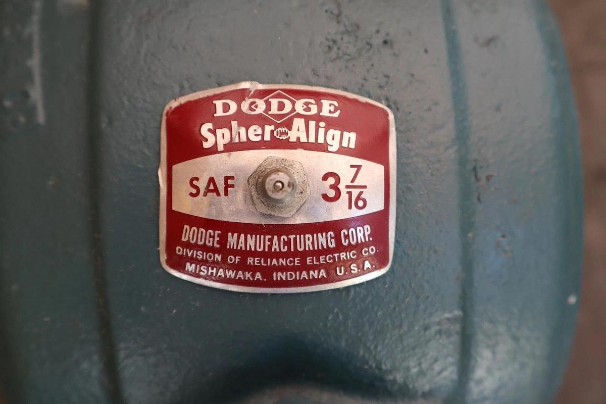Dodge Reliance Spher Align Pillow Block Bearing HOUSING SAF 3-7/16" 3-7/16 (NOS)