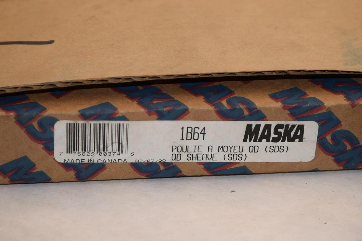 (NEW) MASKA 1B64 1B6.4 QD (SDS) Bushing Sheave