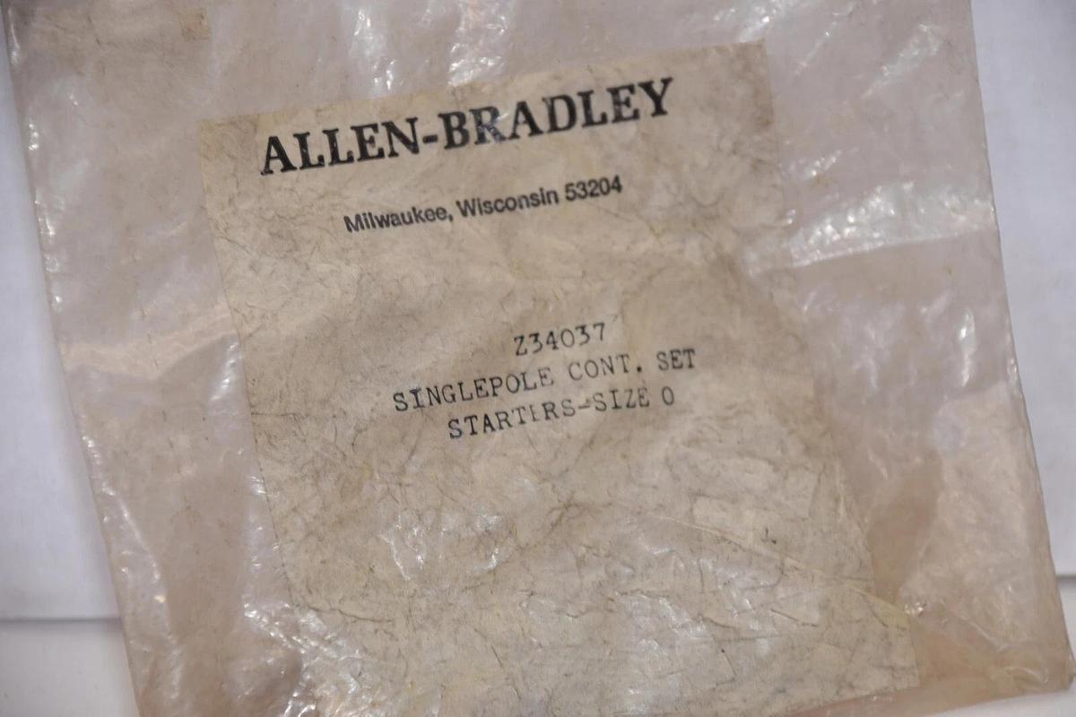 (NEW - Lot of 5) ALLEN BRADLEY Z-34037 , Z34037 Size 0 1 Pole Contact Kit