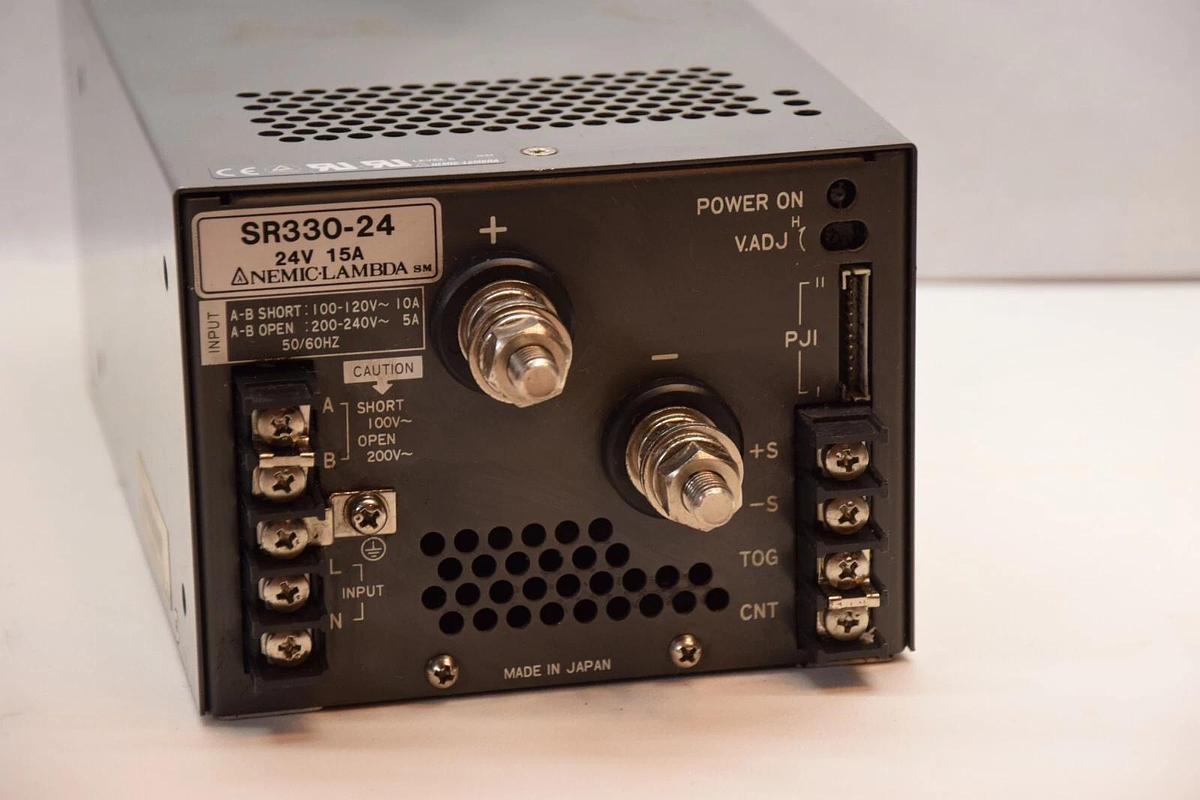 Used NEMIC LAMBDA SR330-24 , SR33024 24V 15A Power Supply