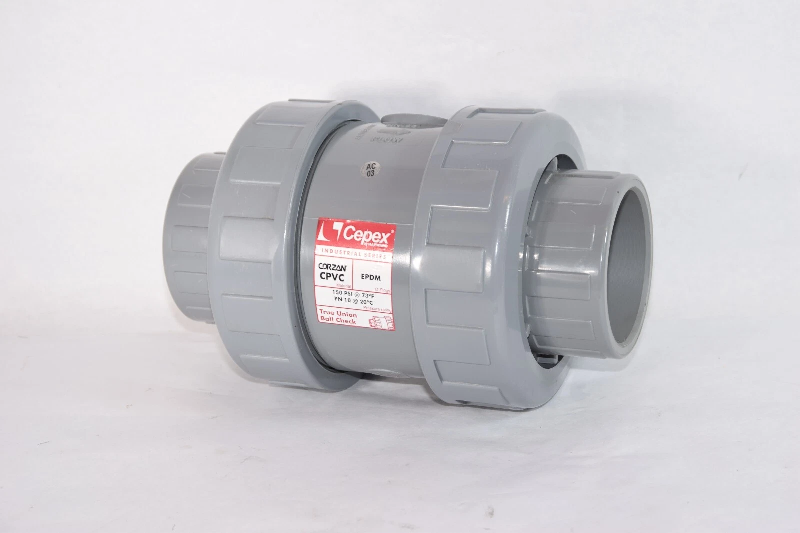CEPEX HAYWARD CPVC EPDM 2-1/2" Smooth Socket, glue in, Ball Check Valve (NEW)