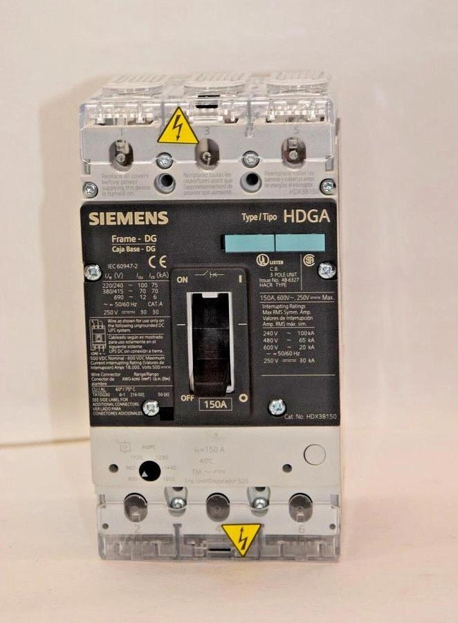 Used Siemens Circuit Breaker HDGA 150 Amp A 150a 3VL2115-2KN33-0AA0 HDX3B150