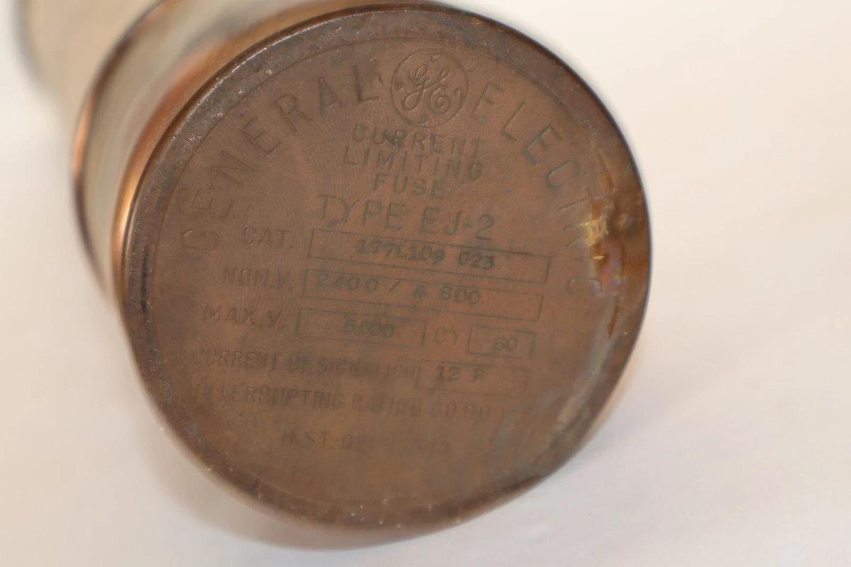 (NEW) GE / GENERAL ELECTRIC EJ-2 , 177L109 G23 , 5500V Current Limiting Fuse