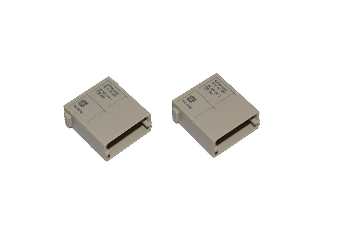 Harting Connector Insert Han 17MOD-M-C 10A 09140173001 (New - Lot of 2)