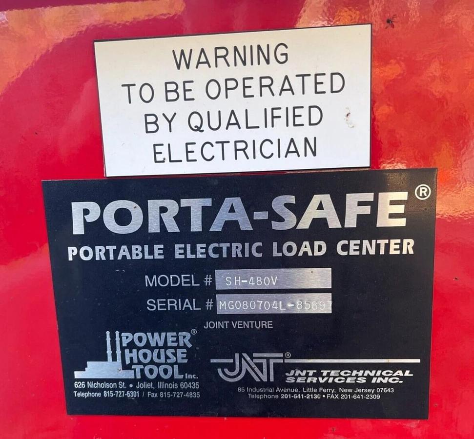 Porta-Safe Portable Electric Load Center SH-480V S2T25 25kva