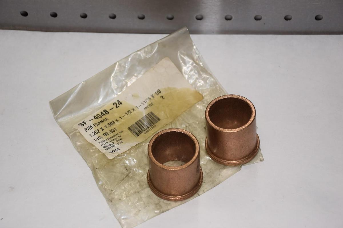 (PK OF 2) SF-4048-24 SF404824 1.25x1.503x1 - 1/2x1-11/16x1/8 BRONZE FLANGE NEW
