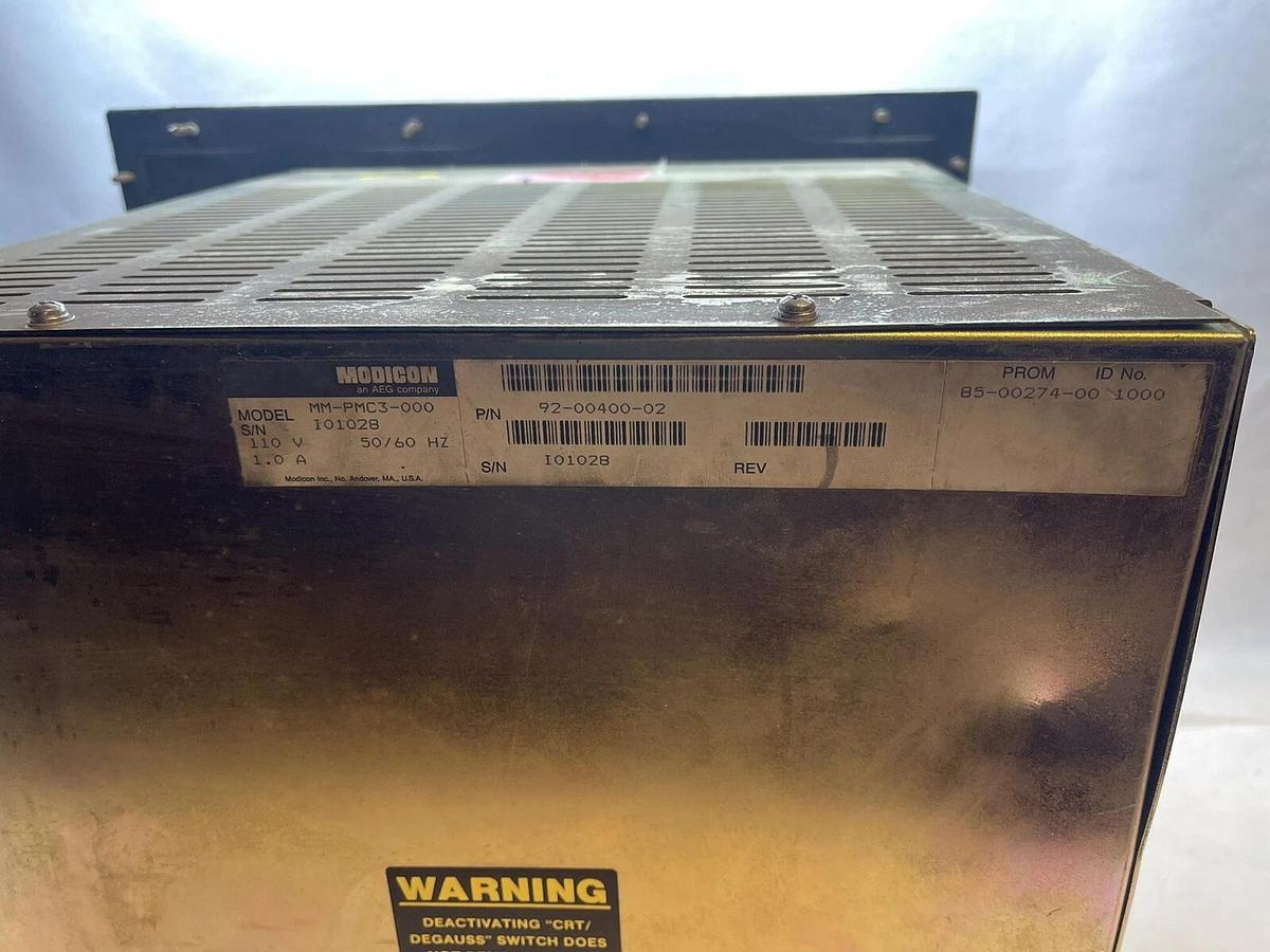 Used Modicon PanelMate Plus, MM-PMC3-000, 92-00400-02 CRT Display mmpmc3000 *AS-IS*