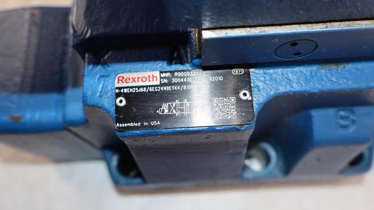 Rexroth Valve H-4WEH25J68/6EG24N9ETK4/B10D3 R900932940 R978017733 R900481621
