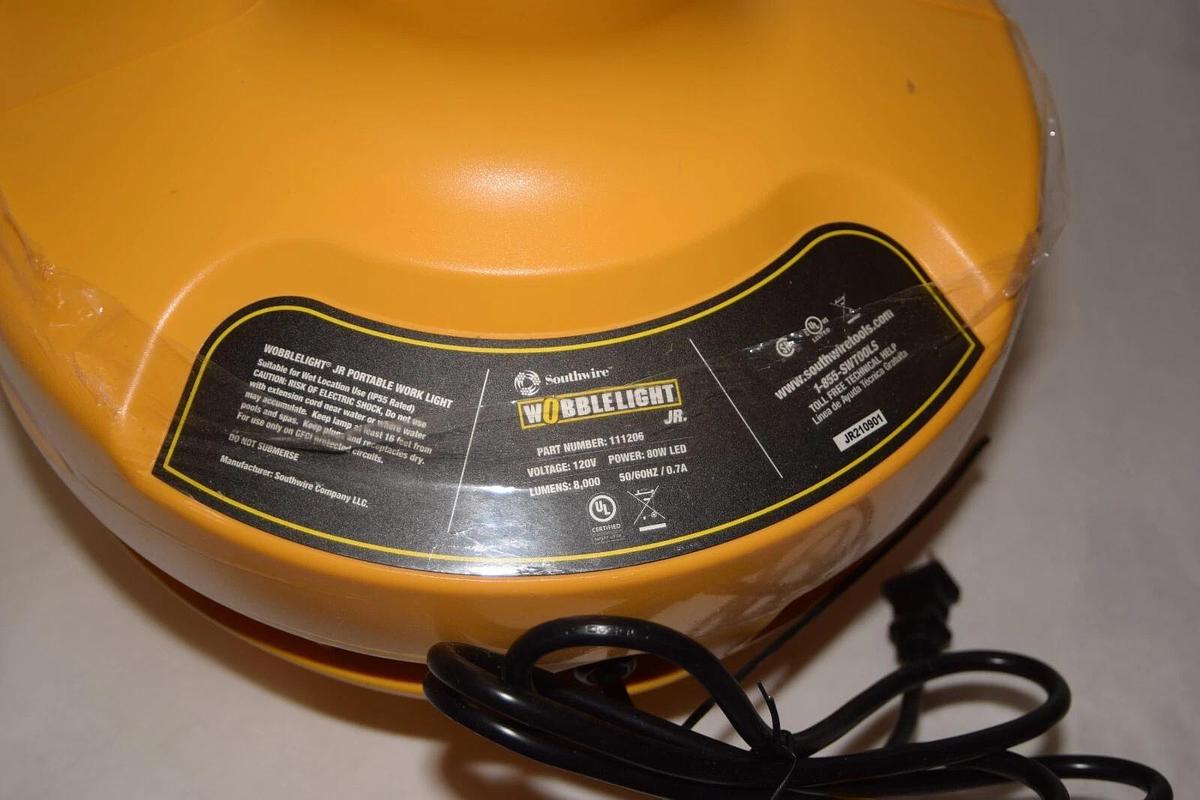 WOBBLE LIGHT JR SOUTHWIRE 111026 80w 8000L Self-Righting LED Light NEW