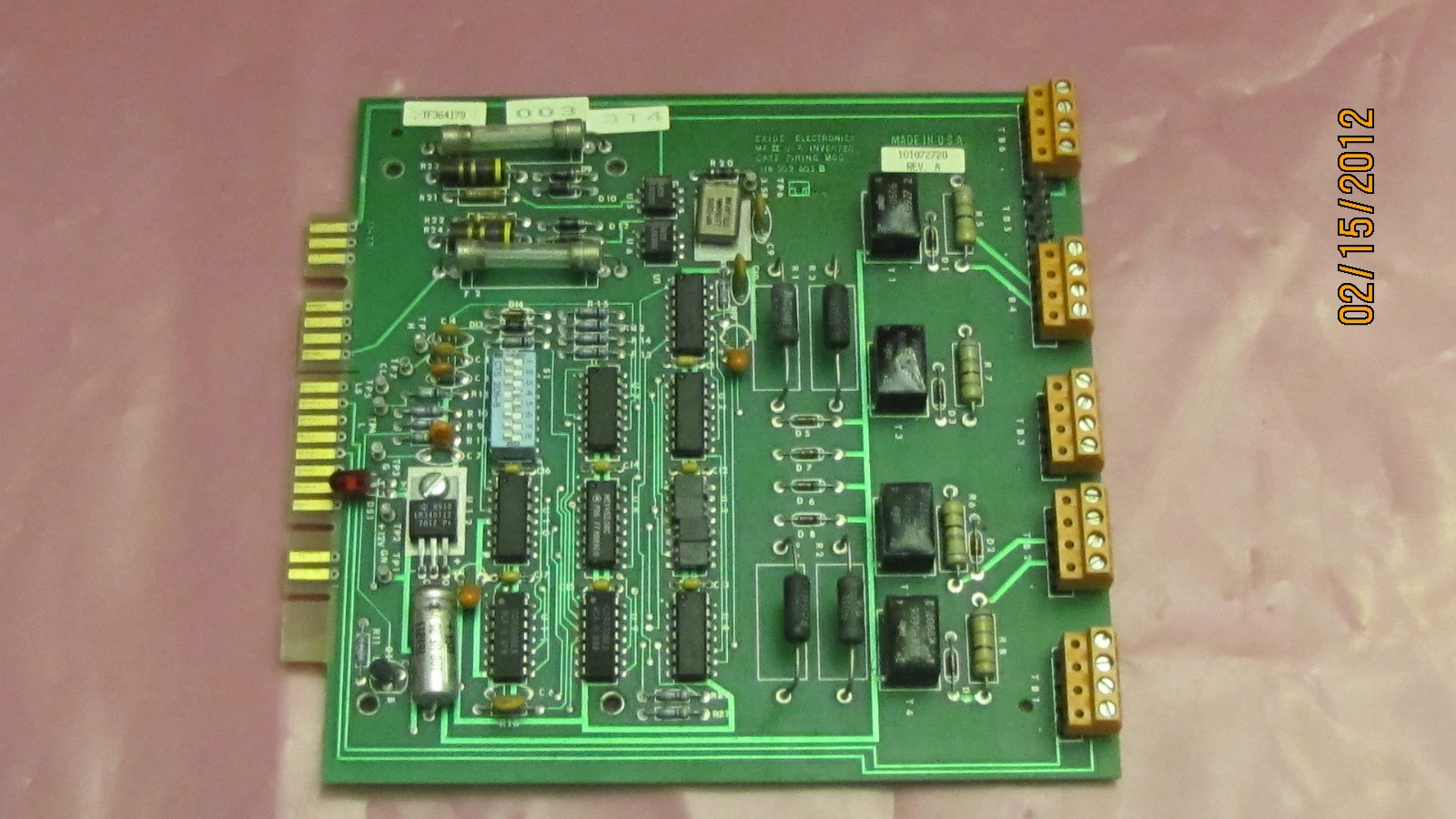 Used NEWAVE EXIDE INVERTER GATE FIRING MODULE 118 302 605 B 118302605B 101072720
