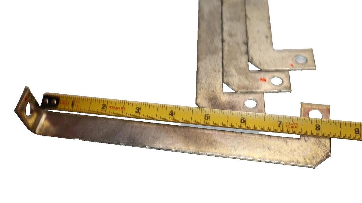 Used 8-1/4" x 3/4" x 1/8" Copper Buss Bar (Lot of 4)