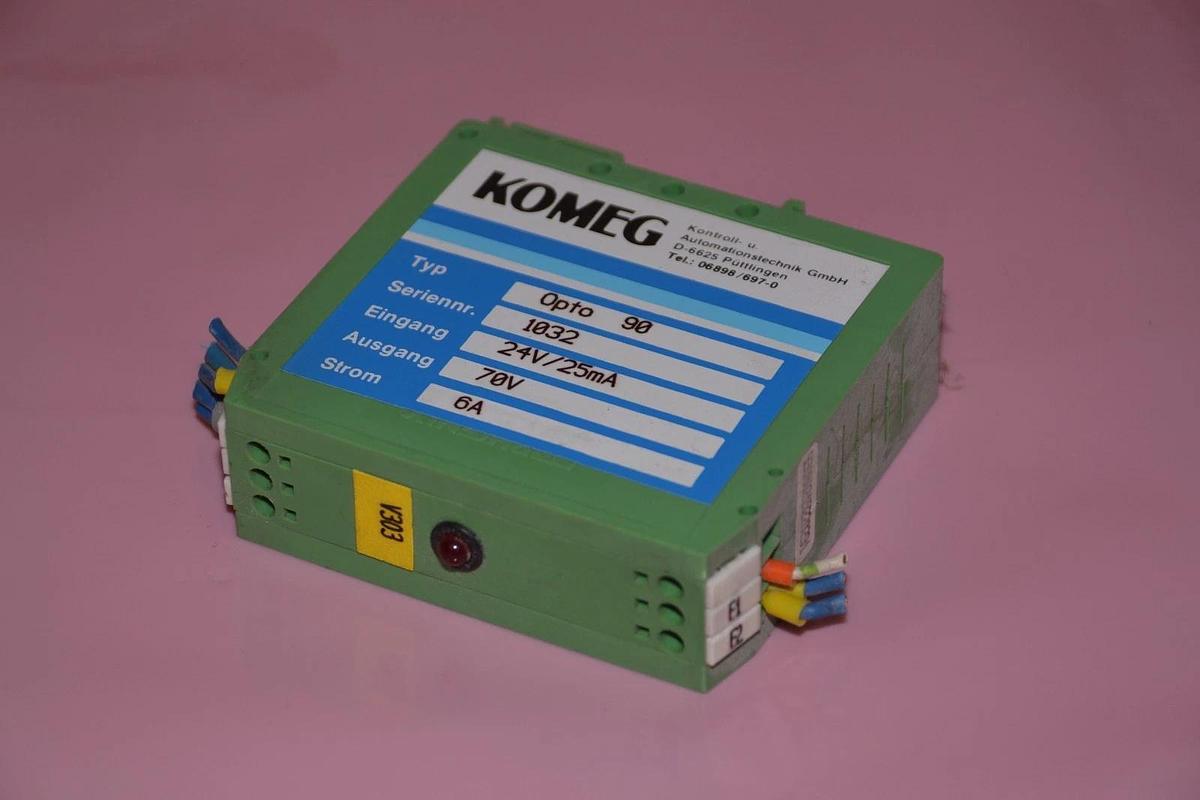 Used PHOENIX CONTACT UEGM KOMEG OPTO 90 6A COMPONENT HOUSING RELAY HOLDER MODULE