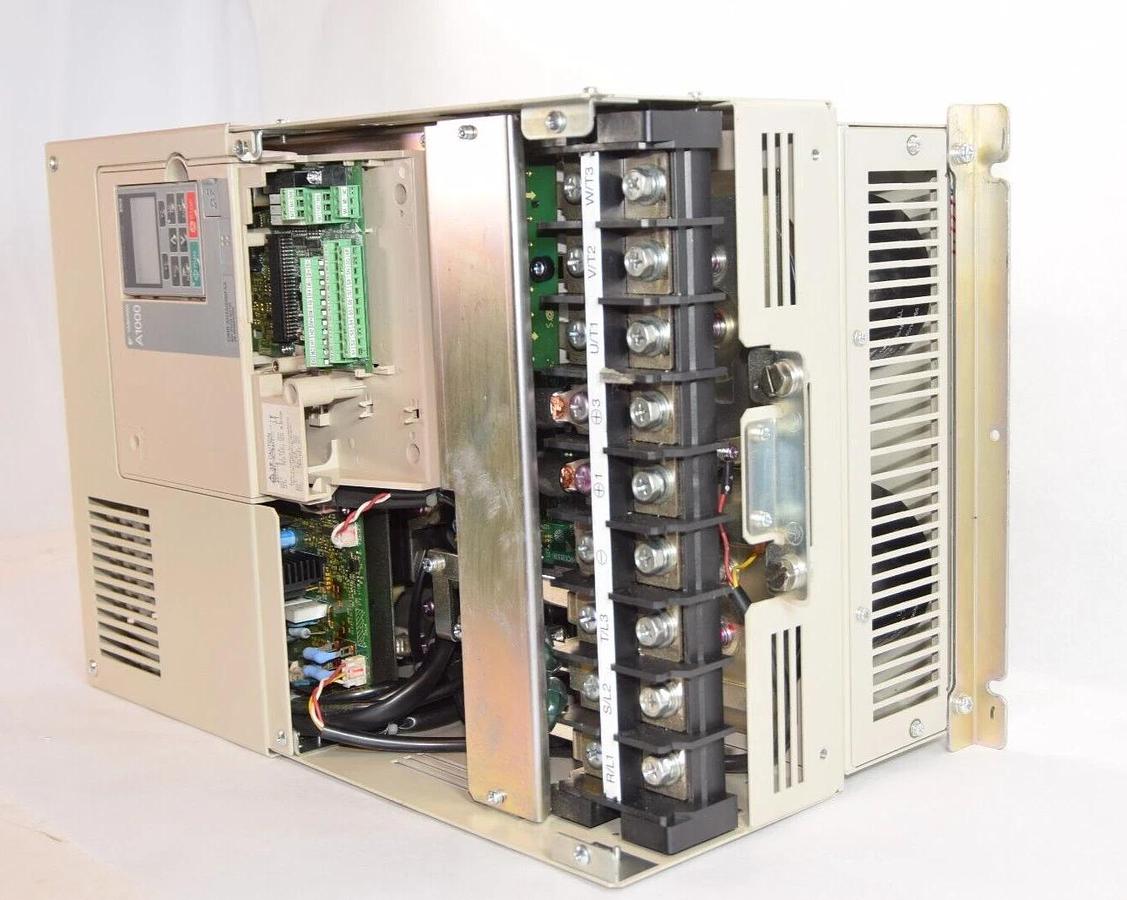 Used Yaskawa A1000 AC Drive CIMR-AU4A0088FAA Rev. D 3ph In: 380-480v Out: 0-480v